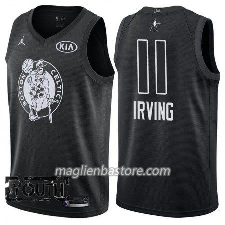 Maglia NBA Boston Celtics Kyrie Irving 11 2018 All-Star Jordan Brand Nero Swingman - Bambino